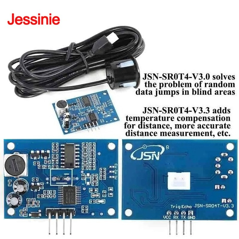 Hydration Sensor Skin - JSN-SR04T JSN SR04T 3.3 방수 초음파