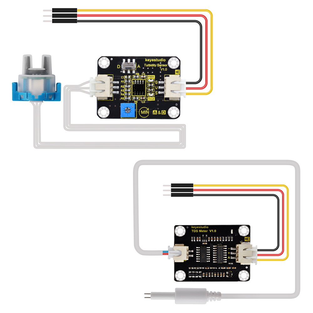 Hydration Sensor Skin - Keyestudio TDS 센서 미터 V1.0 보드/탁도