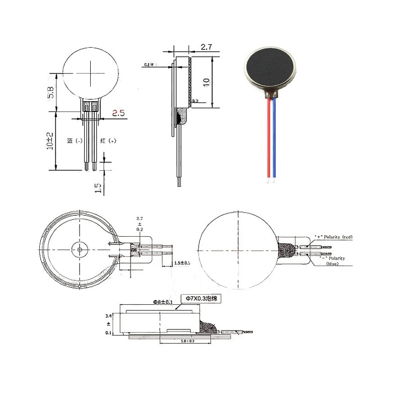휴대 전화 호출기 태블릿용 미니 진동 모터, 플랫 코인 - Muscle Sensor Emg 리뷰 및 가격