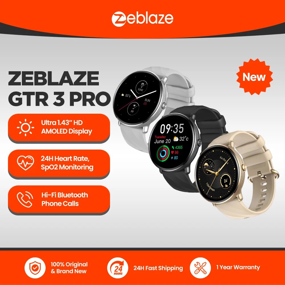Zeblaze GTR 3 Pro 음성 통화 스마트 워치 - Fall Detection Watch 리뷰 및 가격