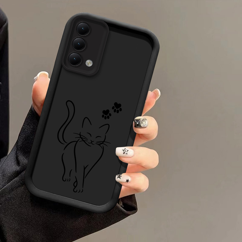 귀여운 고양이 디자인의 검은색 OPPO A94, A95 - Oppo A78 리뷰 및 가격