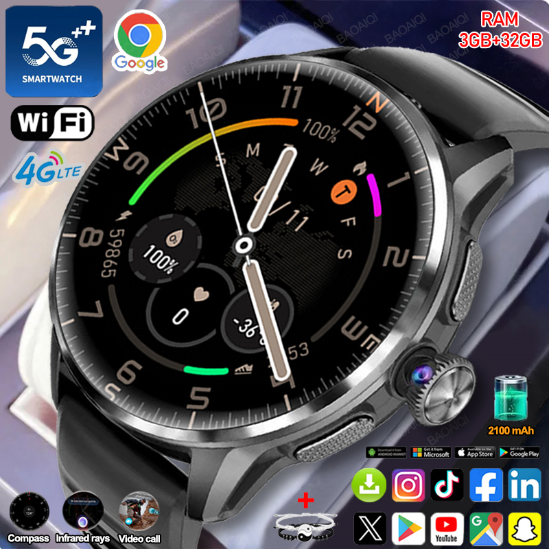 5G/4G 풀 네트워크 스마트워치 1.60인치 AMOL - Fall Detection Watch 리뷰 및 가격