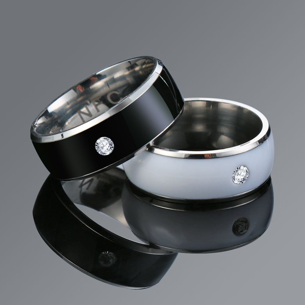 NFC 스마트 손가락 반지 패션 라인 석 반지 지능형  - Smart Ring Nfc Pay 리뷰 및 가격