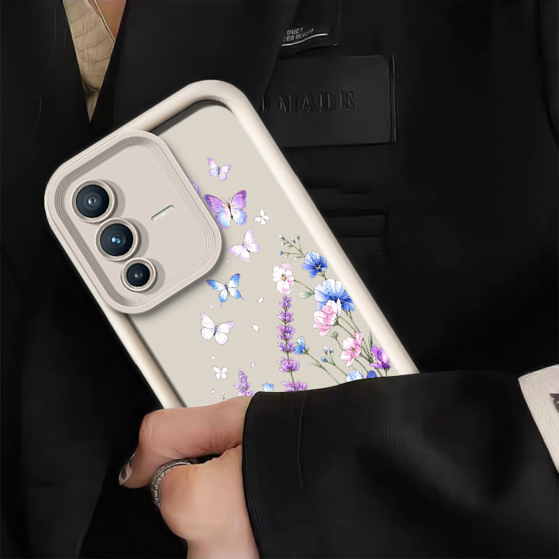 라벤더 나비 무늬 스마트폰 케이스 (Vivo V70 F - Vivo V40 리뷰 및 가격