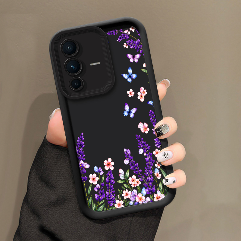라벤더 나비 무늬 스마트폰 케이스 (Vivo V70 F - Vivo V40 리뷰 및 가격