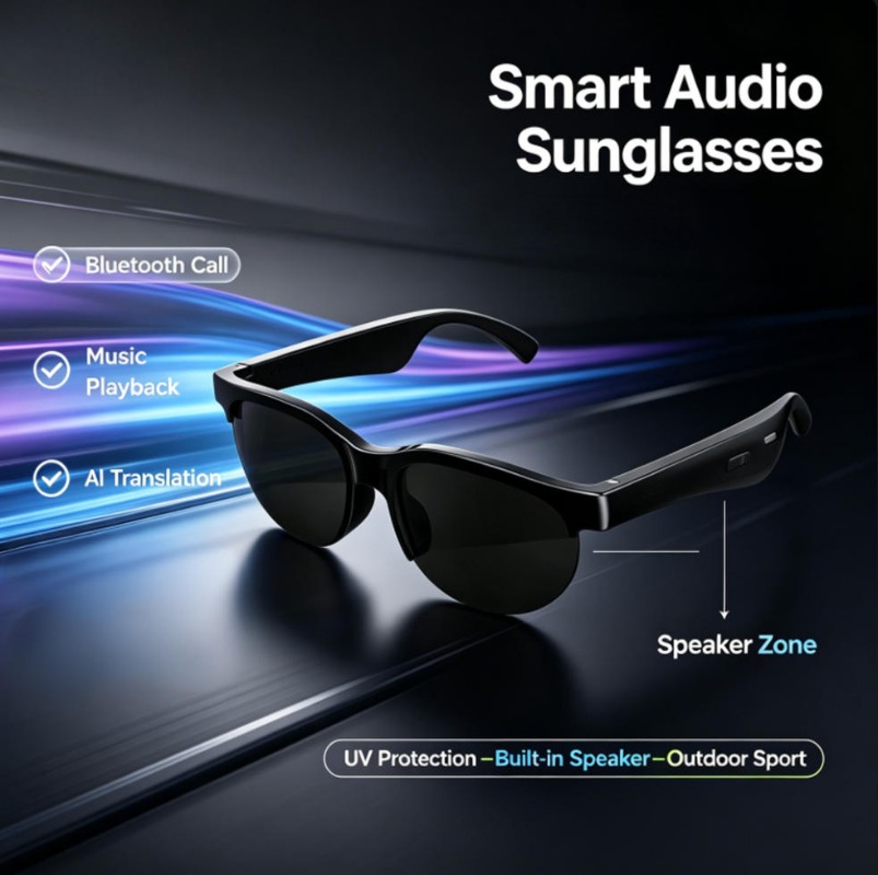 스마트 오디오 선글라스 블루투스 통화 AI 번역 오픈이 - Smart Glasses Lens 리뷰 및 가격