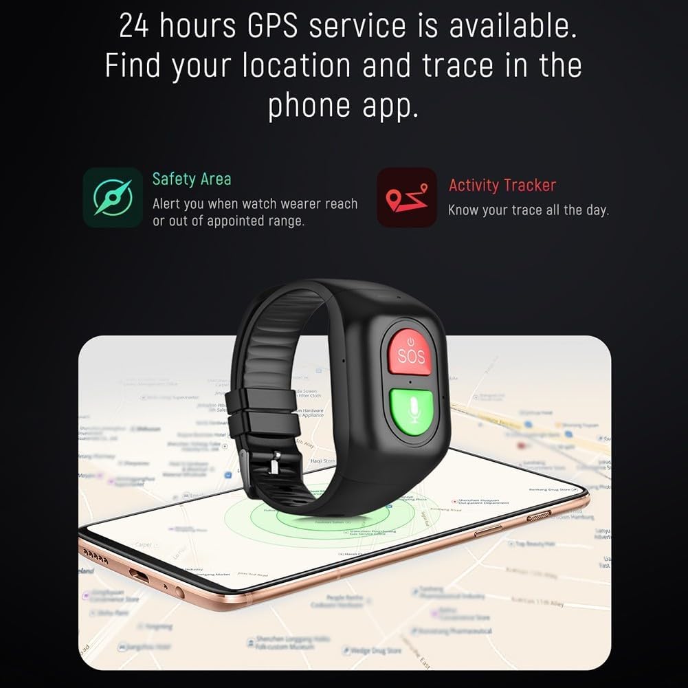 Wonlex S8 노인 GPS 트래커, 4G 성인 시계 - Fall Detection Watch 리뷰 및 가격